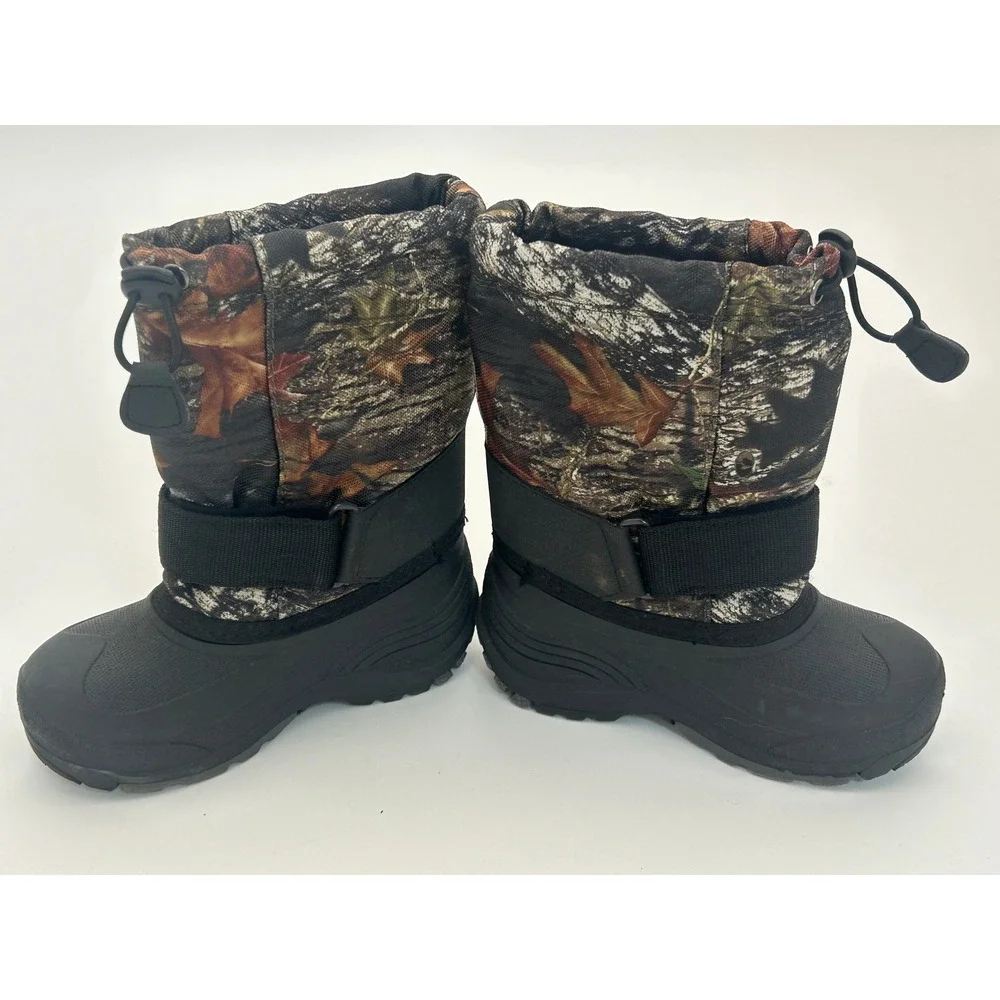 Kamik Kids Rocket Mossy‎ Oak Insulated Winter Snow Boots Camo Size 10 Ski